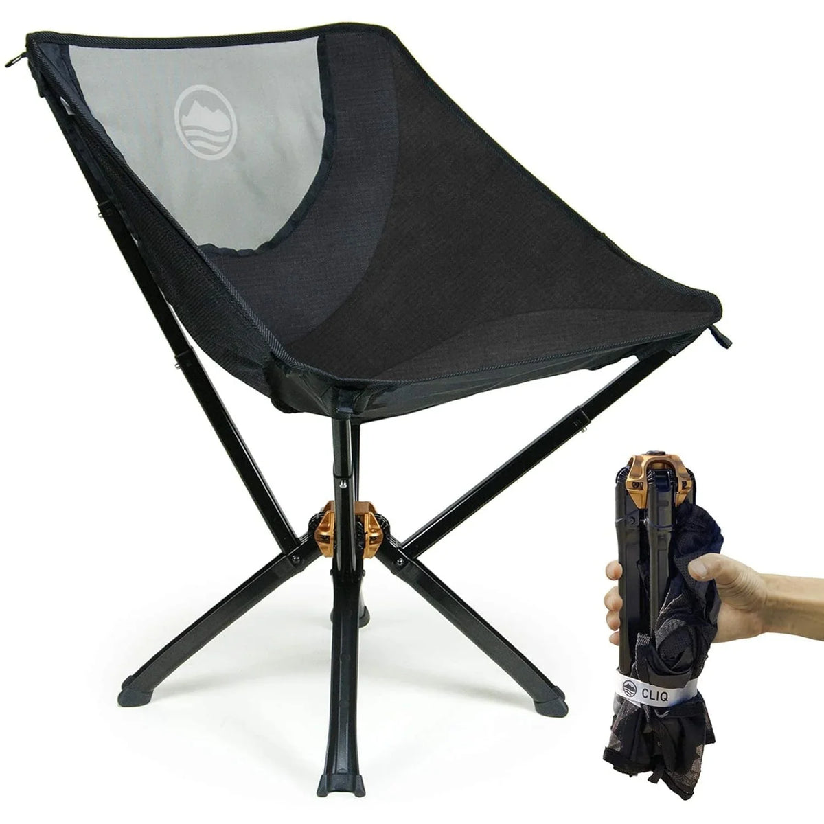 CLIQ Portable Folding Chair for Camping Supports 300 Lbs - image 1