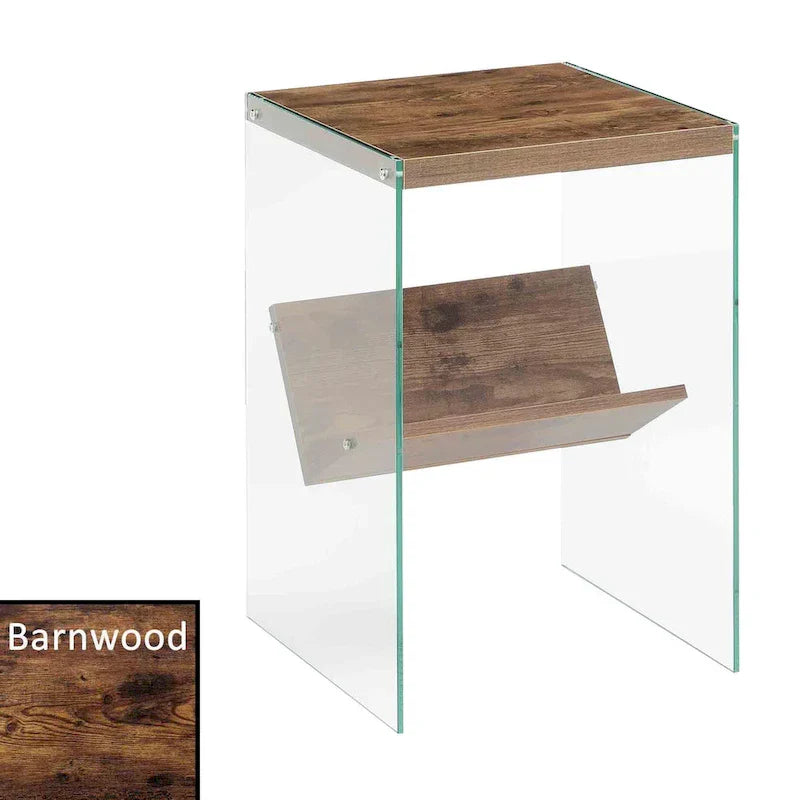 SoHo Glass End Table with Shelf by Convenience Concepts - image 12