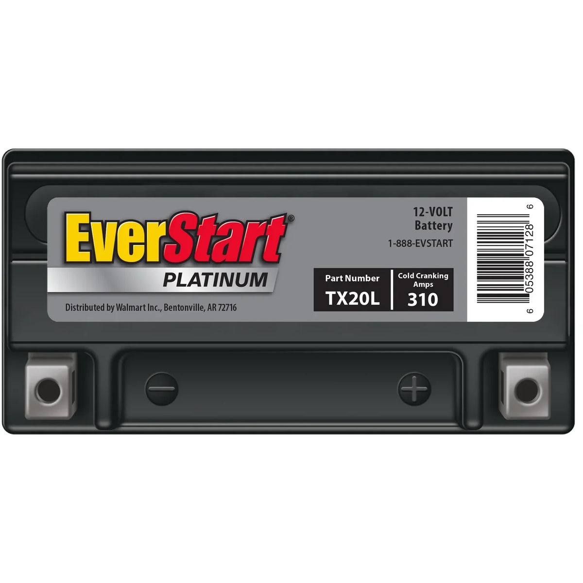 EverStart Platinum AGM Power Sport Battery, Group Size TX20L 12 Volt, 310 CCA - image 3
