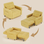 Sofa Bed Chair 3 in 1 Convertible Pullout Single Sleeper Chair Bed Spacious Multifunctional Sofa - image 11