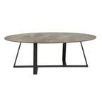 iNSPIRE Q Modern Jurmala Glossy Sintered Stone Tables with Grey Metal Base - image 10