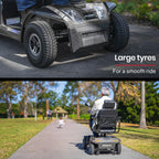 EQUIPMED Mobility Scooter, S-XXL comfortable size for all riders, 30km Max Range, 180kg capacity, Grey - image 5