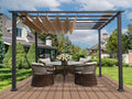 Paragon Florence Pergola / 11' x 11' / 11' x 16' / Greenhouse Emporium 11ft x 11ft / Grey Finish / Cocoa - image 1