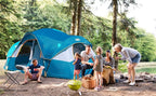 UNP Camping Tent 10-Person-Family Tents, Parties, Music Festival Tent, Big, Easy Up, 5 Large Mesh Windows, Double Layer, 2 Room, Waterproof, Weather Resistant, 18ft x 9ft x78in - image 17