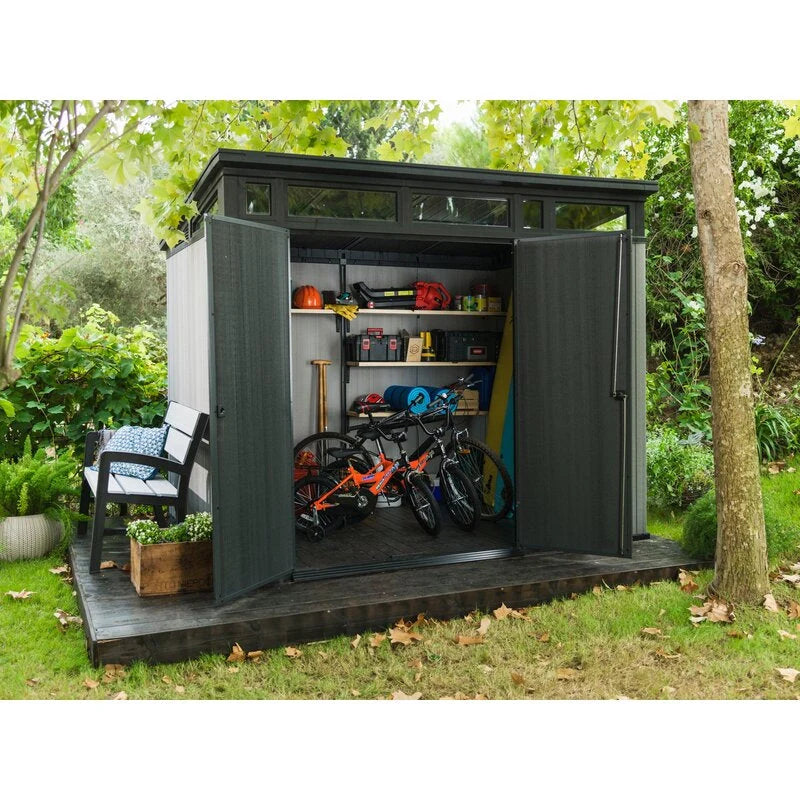 Artisan 9 ft. W x 7.5 ft. D Plastic Storage Shed - image 5