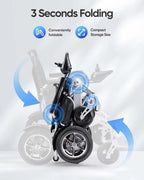 Electric Wheelchair,25 Miles Longer Range, Foldable Power Wheelchair for Adults Seniors,500W Dual Motors,Compact Motorized Wheelchair All Terrain,Intelligent Folding, Travel Size - image 5