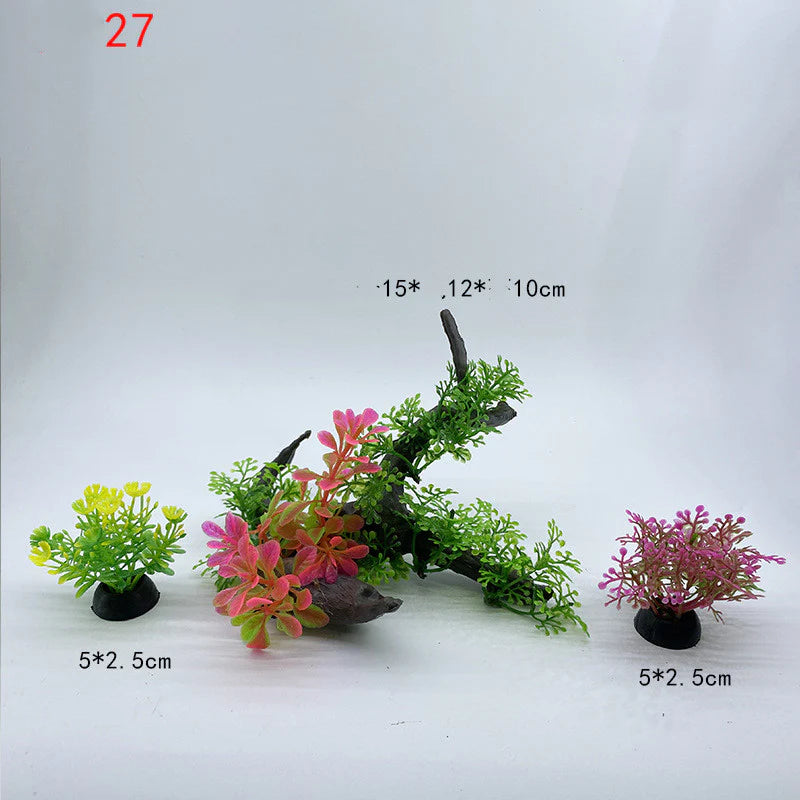 Fish Tank Decoration Simulation Water Plant Artificial Aquarium Landscaping Decor - image 16
