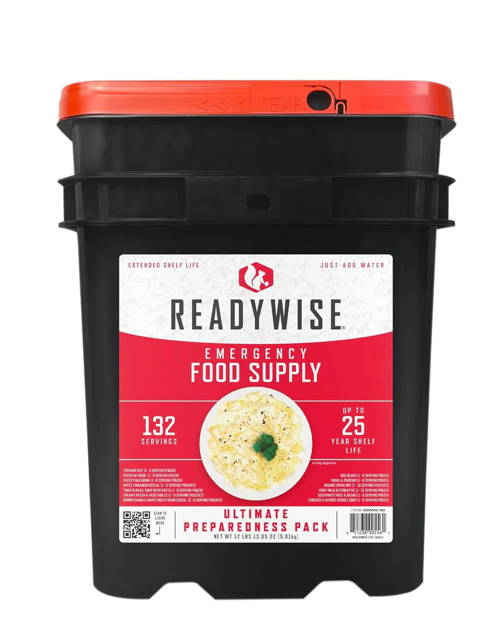 READYWISE - Chicken, Beef, Pork & Rice Emergency Food Supply Bucket, Premade, Freeze-Dried Survival Meals, 25-Year Shelf Life, Camping & Hiking Essentials, Long Term Meal & Food Supplies, 48 Meat & 40 Rice Servings - image 6