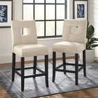Brda Keyhole Counter Height High Back Stools - Set of 2 - image 2