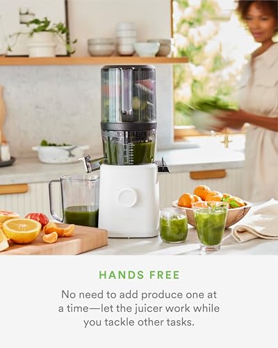 J2 Cold Press Juicer Self Feeding for Hands Free Operation with Wide Mouth Hopper for Whole Recipe Loading, Zero Waste Masticating Juicer For More Juice, Less Pulp Easy Cleanup & Assembly - image 6