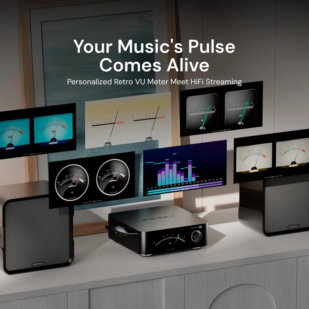 Eversolo Play Music Streamer with Amp & DAC, 5.5" Touchscreen, Black - image 4