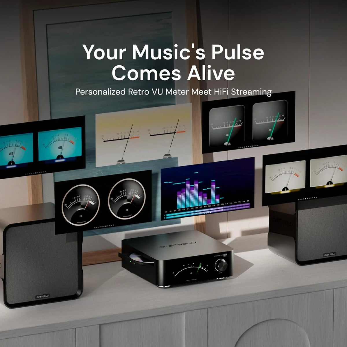 Eversolo Play Music Streamer with Amp & DAC, 5.5" Touchscreen, Black - image 4