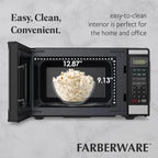 Farberware FMGZ09BKA 0.9 Cu. Ft. Microwave Oven, 900W, Digital Control, LED Display, 6 Cooking Presets, Black - image 50