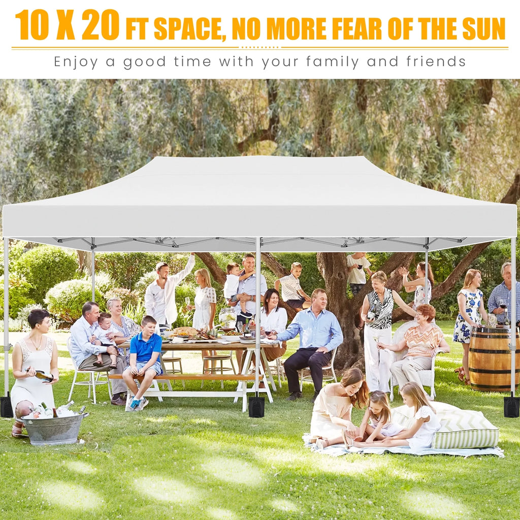 Hoteel 10x15 Heavy Duty Canopy Tent with 4 Sidewalls,Pop up Canopy for Parties Wedding,Commercial Easy up Gazebo with Roller Bag,UV 50+ &,Black - image 35
