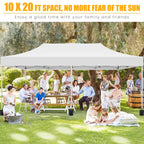 Hoteel 10x15 Heavy Duty Canopy Tent with 4 Sidewalls,Pop up Canopy for Parties Wedding,Commercial Easy up Gazebo with Roller Bag,UV 50+ &,Black - image 35