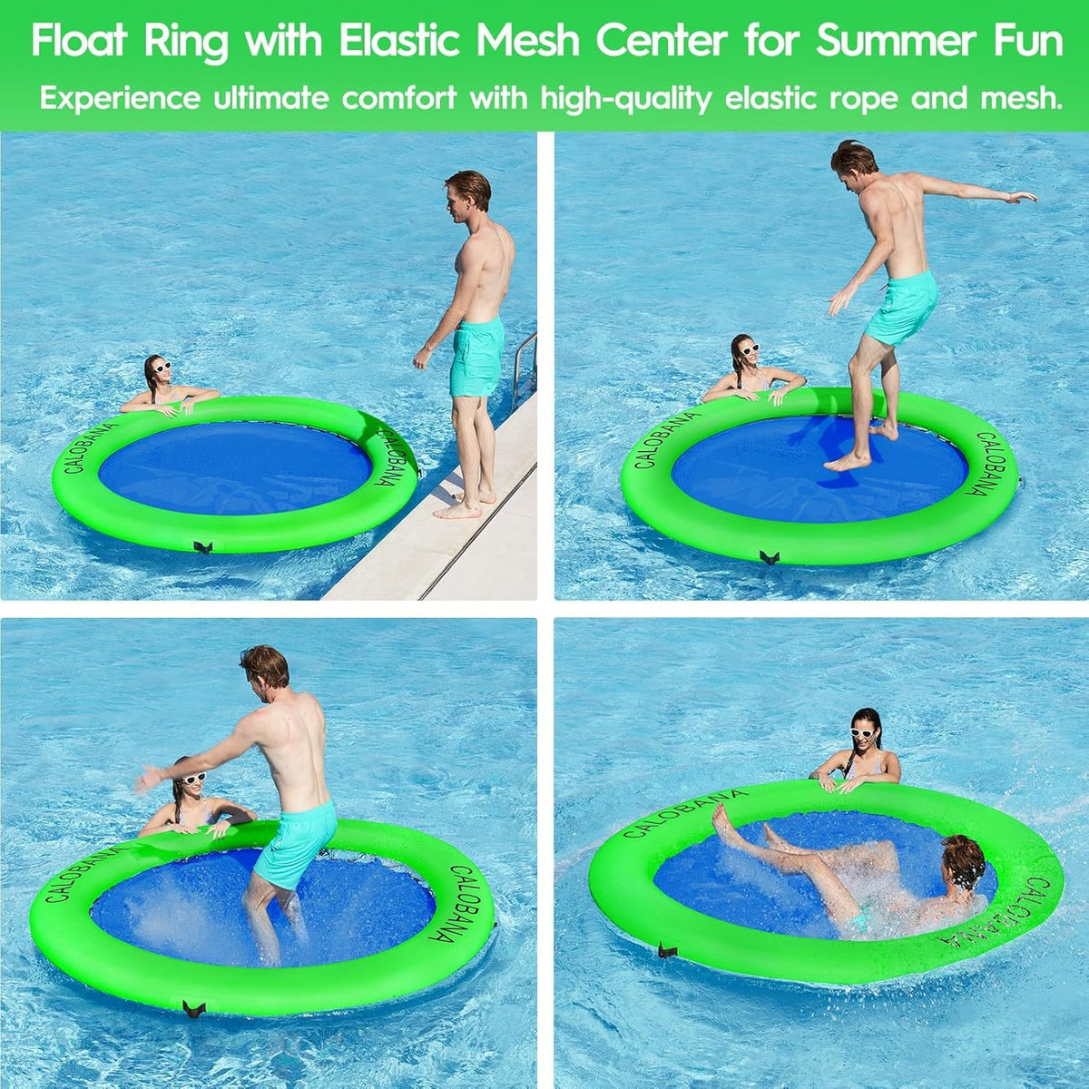 Round Floating Ring Hammock - Heavy Duty Inflatable Raft - image 49