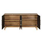 Large Floral Carved Storage Cabinet - Sideboard Buffet - image 16