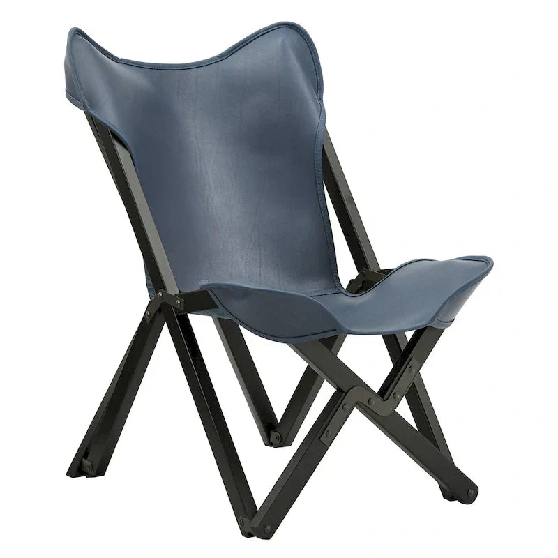 Cantu Authentic Top Grain Leather Tripolina Sling Chair by iNSPIRE Q Modern - image 36
