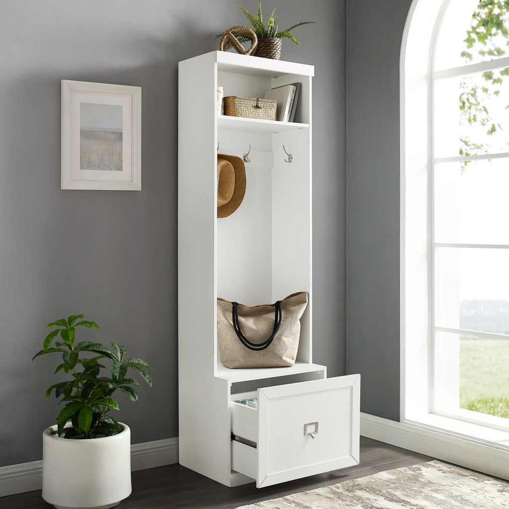 Crosley Furniture Harper Hall Tree in White - image 4
