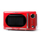 Nostalgia Retro Compact Countertop Microwave Oven - 0.7 Cu. Ft. - 700-Watts with LED Digital Display - Child Lock - Easy Clean Interior - Red - image 1