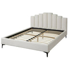 Lifestorey Modern Queen Platform Bed with Stark Velvet Upholstery - image 9