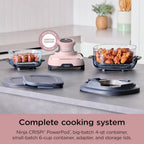 Ninja Crispi 4-in-1 Portable Glass Air Fryer Cooking System, 1500W, 4QT & 6-Cup TempWare Glass Containers with Storage Lids, Microwave, Freezer & Dishwasher Safe - image 29