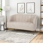 Christopher Knight Home Lupine Contemporary Fabric Loveseat with Hairpin Legs - image 16