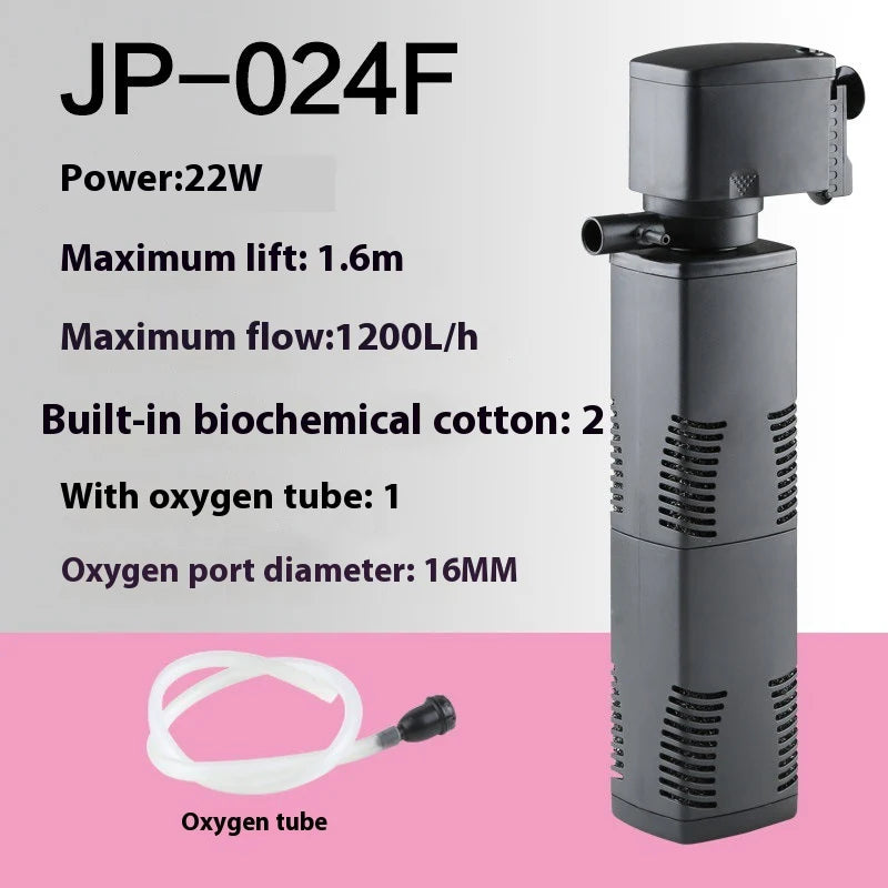 3-in-1 Fish Tank Aquarium Internal Filter Pump – Submersible Water Filter Oxygen Pump - image 7