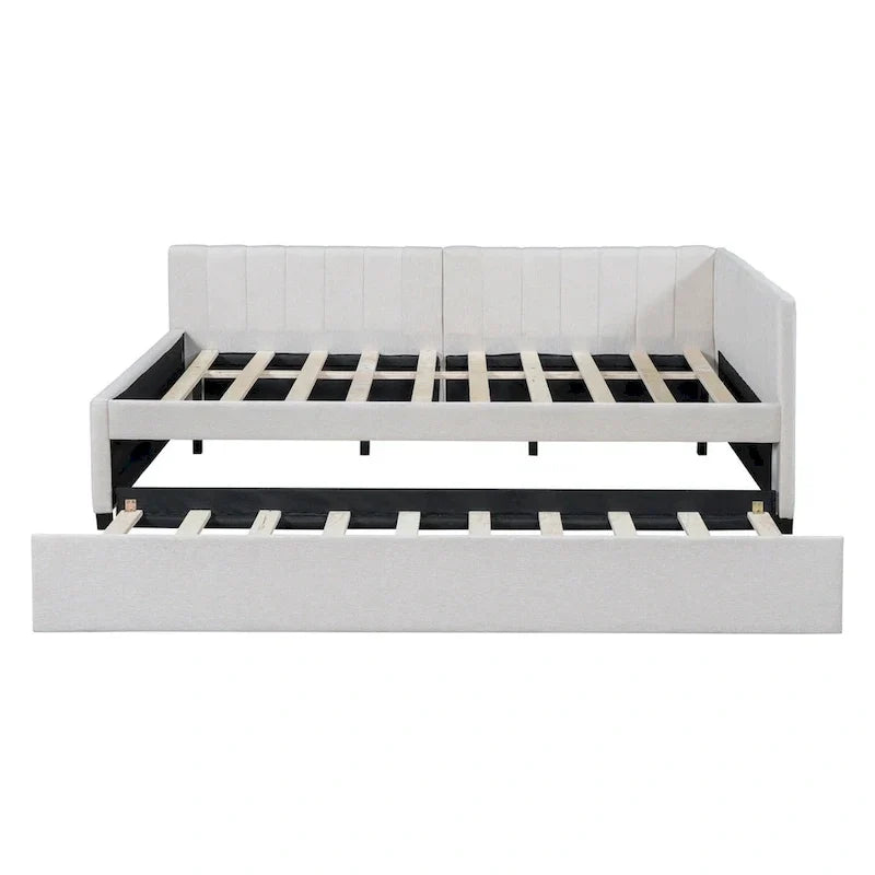 Merax Upholstered Full-Size Daybed with Trundle Feature - image 5