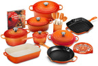 2025 20-piece Signature Cast Iron Cookware Set,10.25′′ Skillet,1.75-quart Saucepan with Lid - image 5