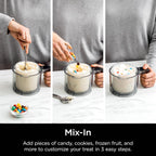 Ninja NC301 CREAMi Ice Cream Maker, for Gelato, Mix-ins, Milkshakes, Sorbet, Smoothie Bowls & More, 7 One-Touch Programs, with (2) Pint Containers & Lids, Compact Size, Perfect for Kids, Silver - image 27