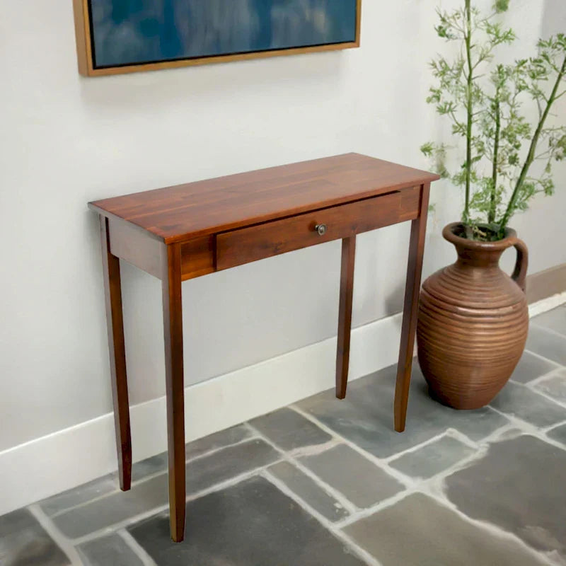 Porch & Den Holly Hill Solid Acacia Console Table with 1 Drawer - image 1
