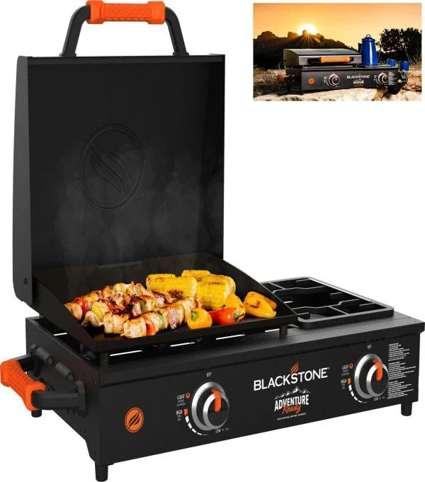 17 inch tabletop griddle with range top black - image 1