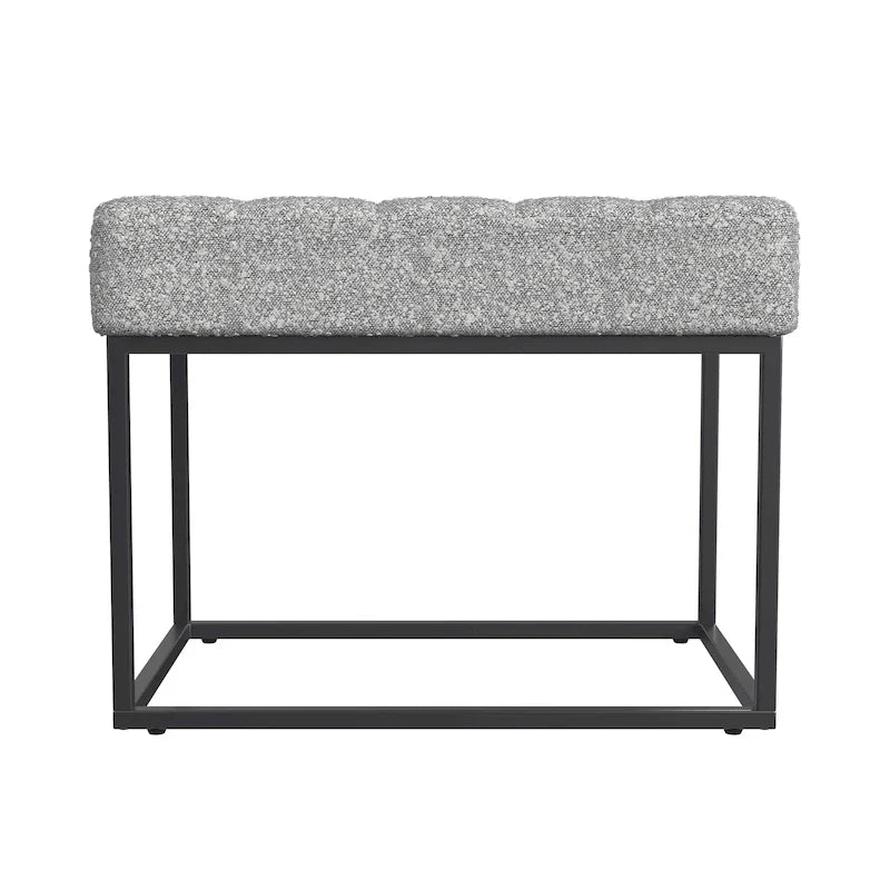 HomePop Theodore Upholstered Ottoman - image 6
