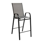 Set of 4 Outdoor Barstools with Flexible Comfort Material - Patio Seating - image 29