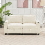 Versatile Chenille Storage Loveseat Sofa - image 3