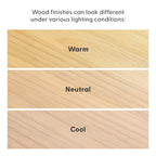 Plank+Beam Modern Dining Bench, Solid Wood Bench for Dining Table, 49", Blonde Wirebrush - image 11