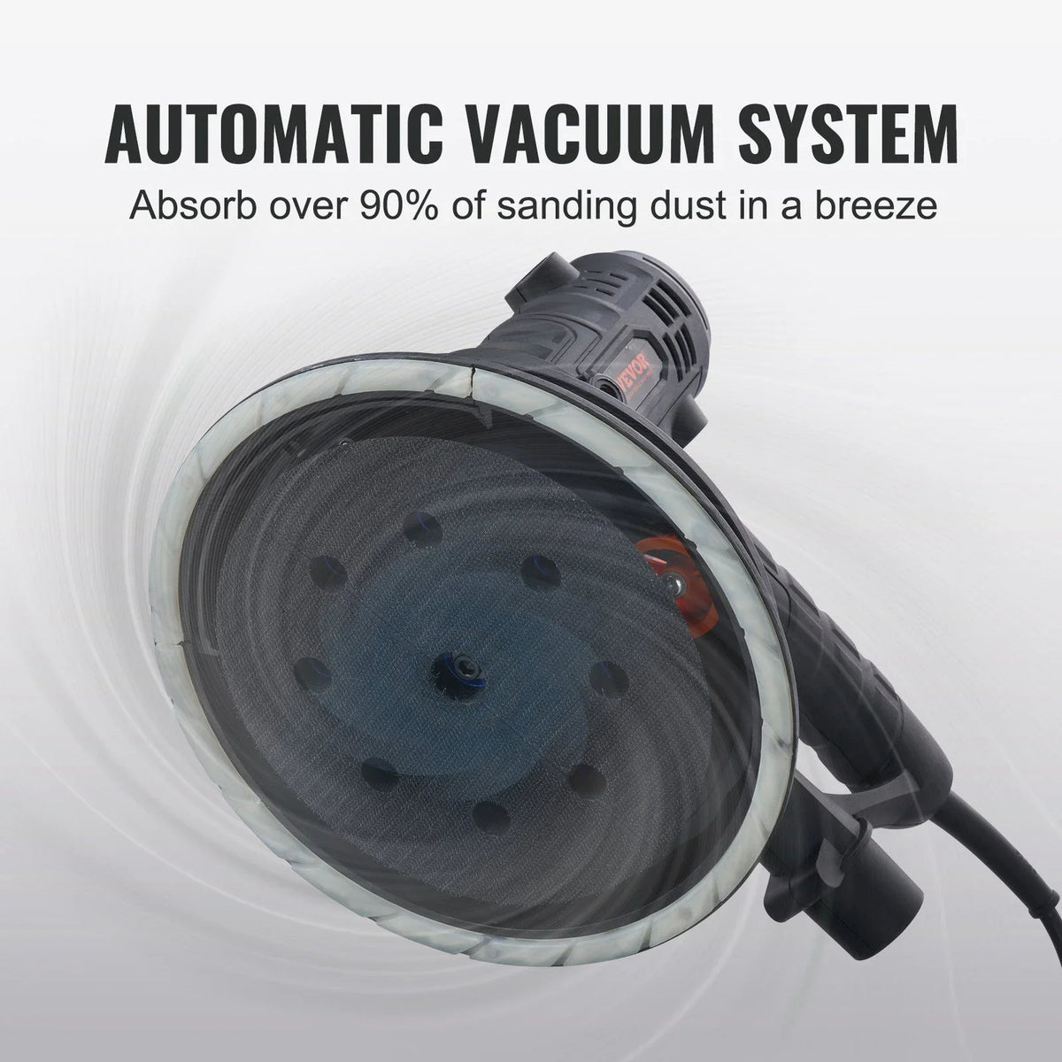 800W Electric Drywall Sander with Dust Extraction, Adjustable RPM 1200-2300, Brush Motor for Efficient Wall Sanding & Polishing - image 5