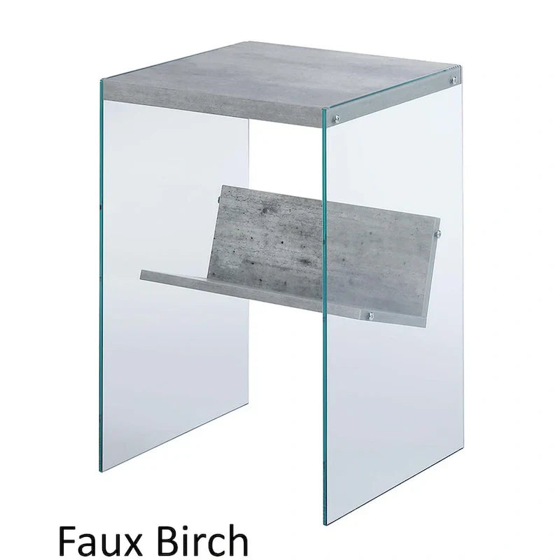 SoHo Glass End Table with Shelf by Convenience Concepts - image 24
