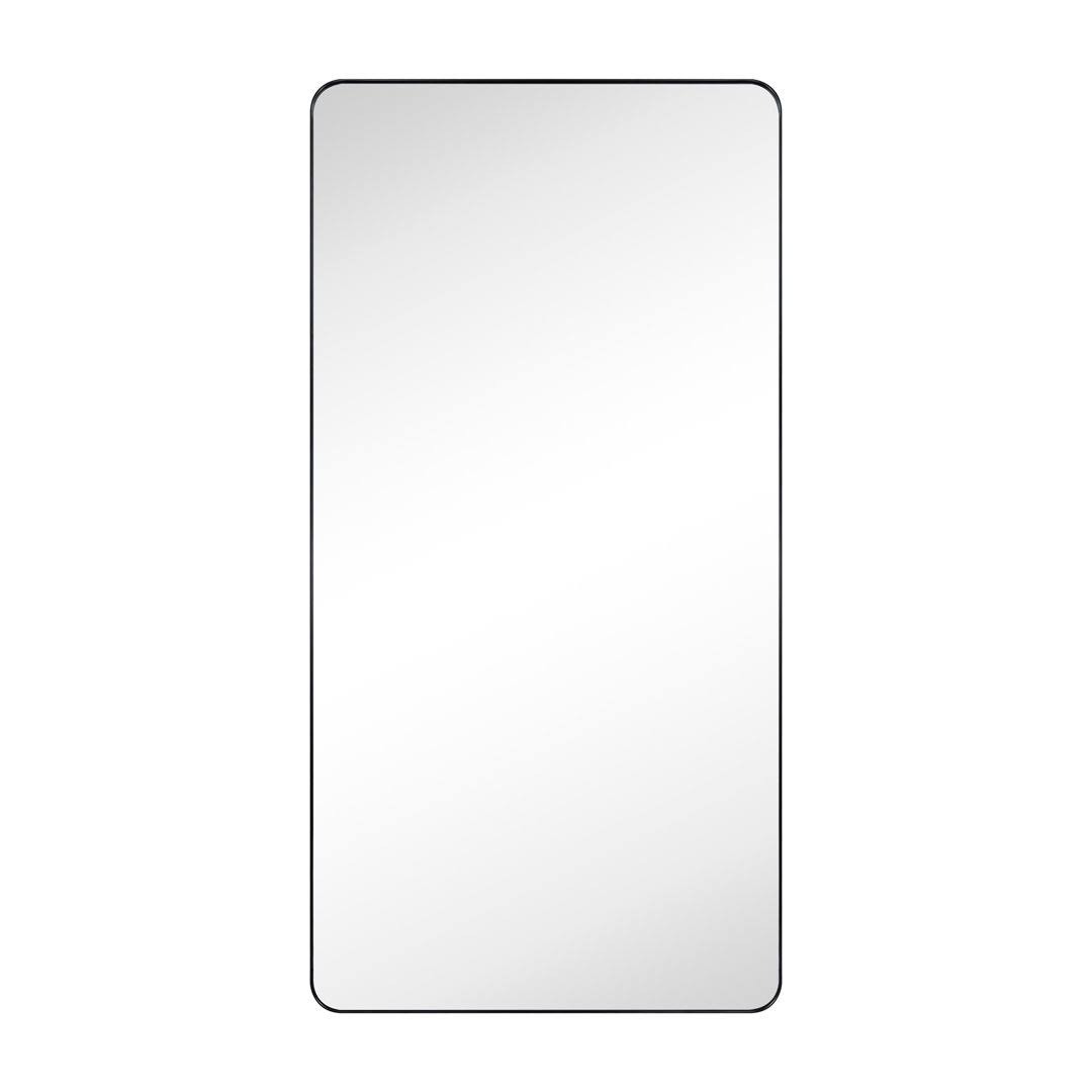 Kengston Modern & Contemporary Rectangular Bathroom Vanity Mirrors 17 Stories Finish: Matte Black, Size: 60" x 30" - image 1