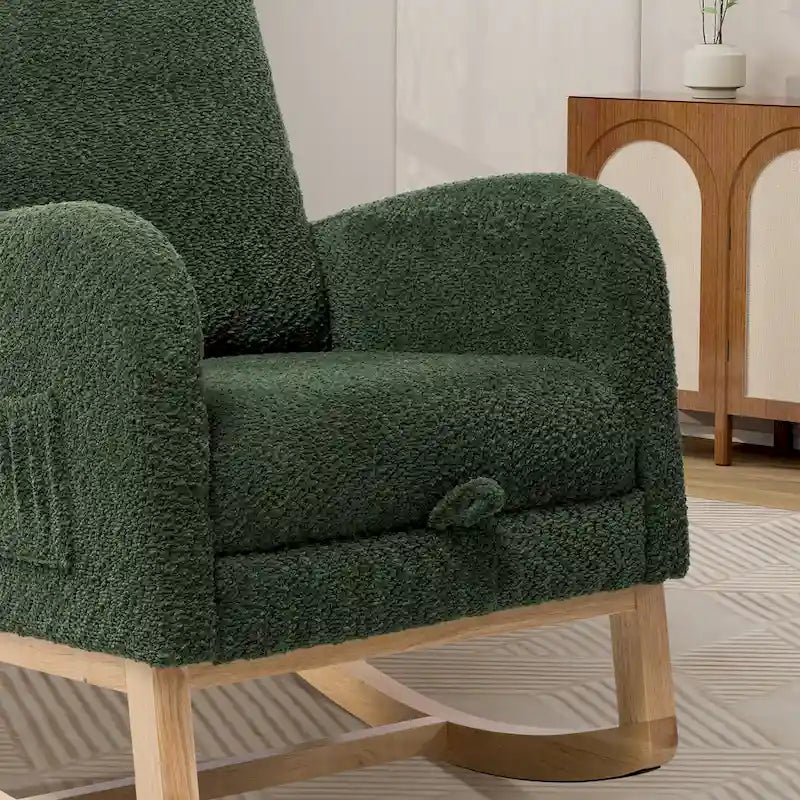 Ergonomic High Back Rocking Chair with Adjustable Footrest - image 40