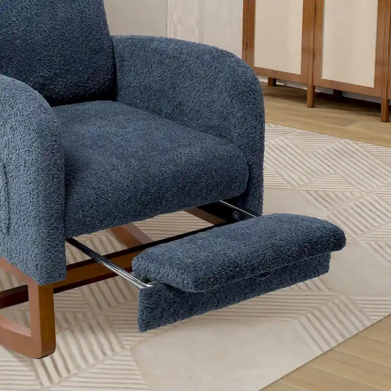 Ergonomic High Back Rocking Chair with Adjustable Footrest - image 25