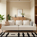 Contemporary Deep Seat Sofa with Cushions, Elevated Legs, Cozy Living Room Seating, Ideal for Apartments - image 6