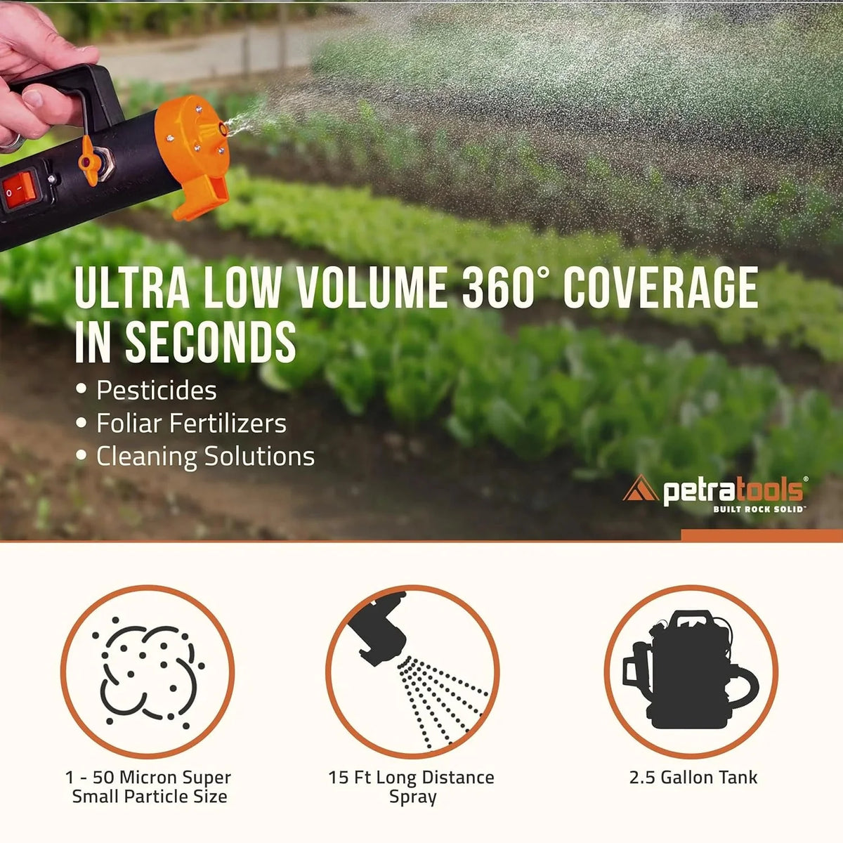 Cordless ULV Cold Fogger Backpack Sprayer, 2.6 Gallon – Battery-Powered Mosquito Fogger for Outdoor Use - image 5