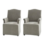Set of 2 Alethea Upholstered Dining Chairs with Slipcovers and Solid Wood Legs by HULALA HOME - image 28
