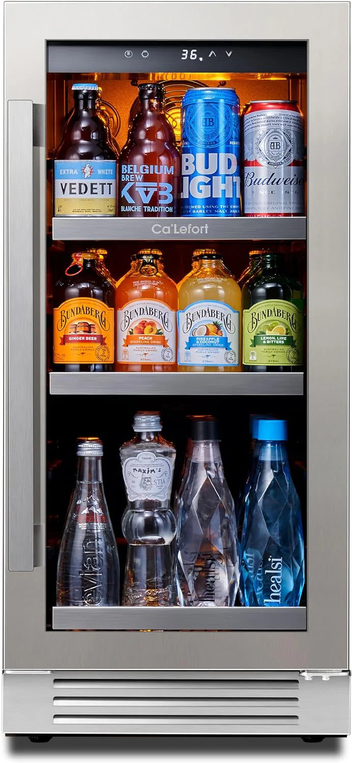24'' Wine Cooler Refrigerator - 46 Bottle Wine Fridge Dual Zone with Modern Touch Intelligent Digital 40°-65°F Low Noise, Built in or Freestanding Wine Cooler for Home and Kitchen - image 3