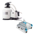 3000 GPH Above-Ground Sand Filter Pump with Automatic Vacuum - image 1