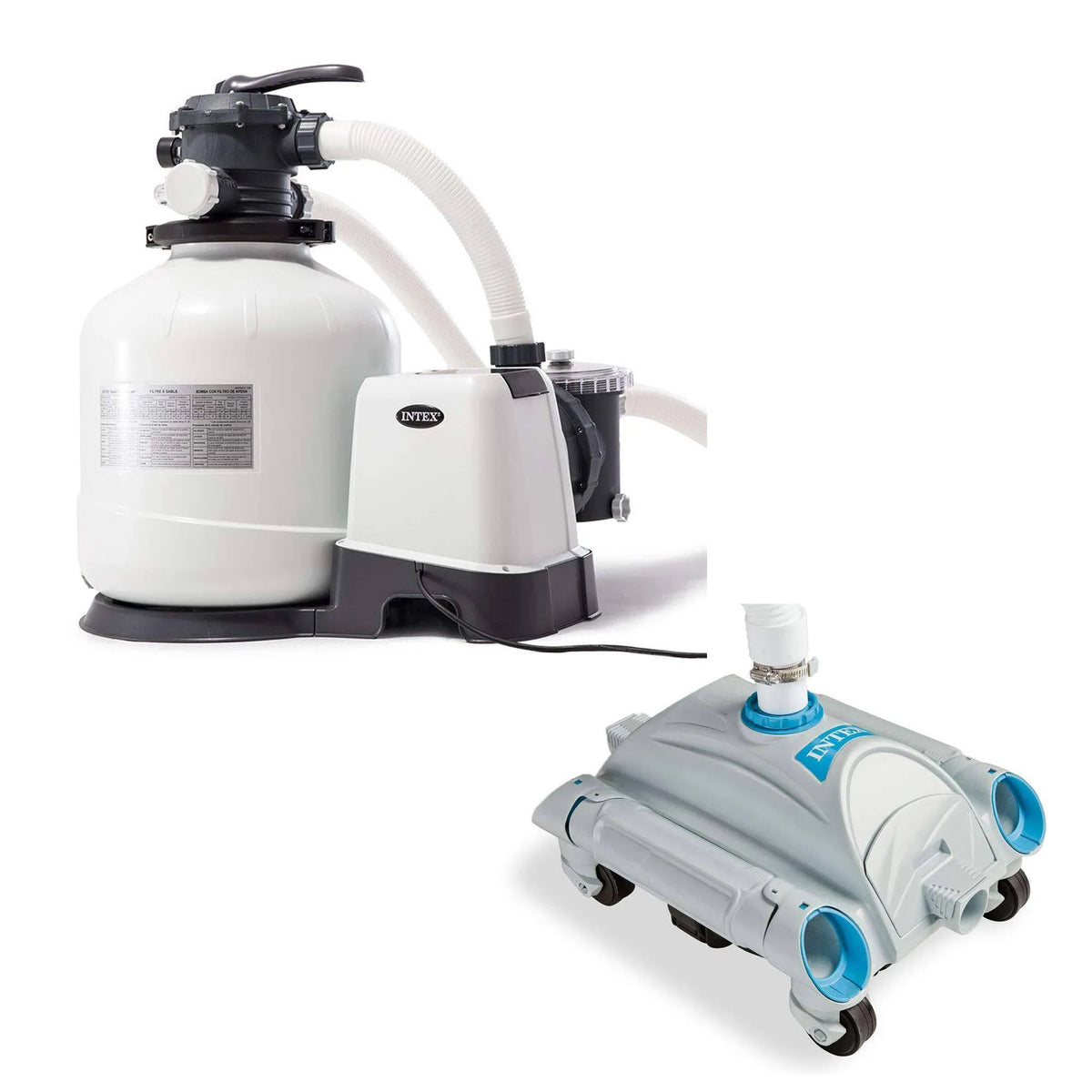 3000 GPH Above-Ground Sand Filter Pump with Automatic Vacuum - image 1