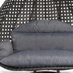 LeisureMod 2 Person Hanging Egg Chair with Stand - Outdoor/Indoor Rattan Wicker Patio Swing Hammock Lounger with Cushions - image 27