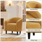 Yaheetech Club Chair Accent Barrel Chair Upholstered Arm Chair - image 36